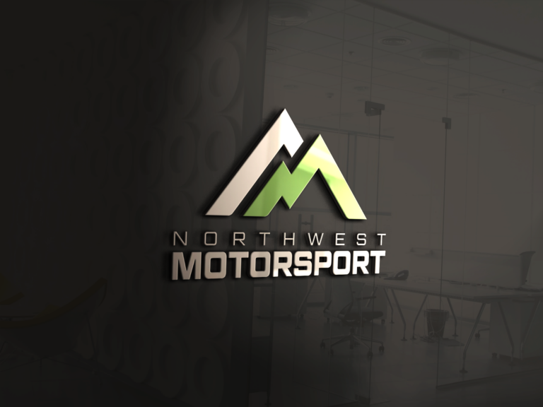 Northwest Motorsport Logo rendered on a black background